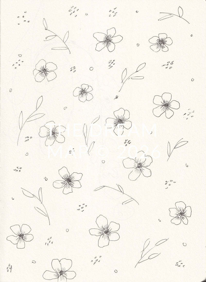 Floral pattern - Ink