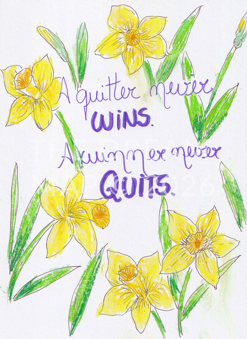 Daffodils - Soft pastel and ink